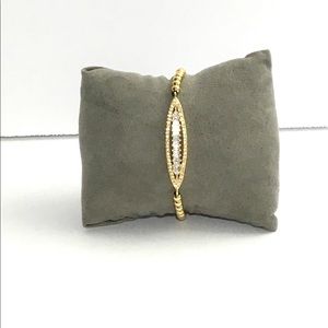 Adjustable Gold Stainless Steel Bracelet for Women